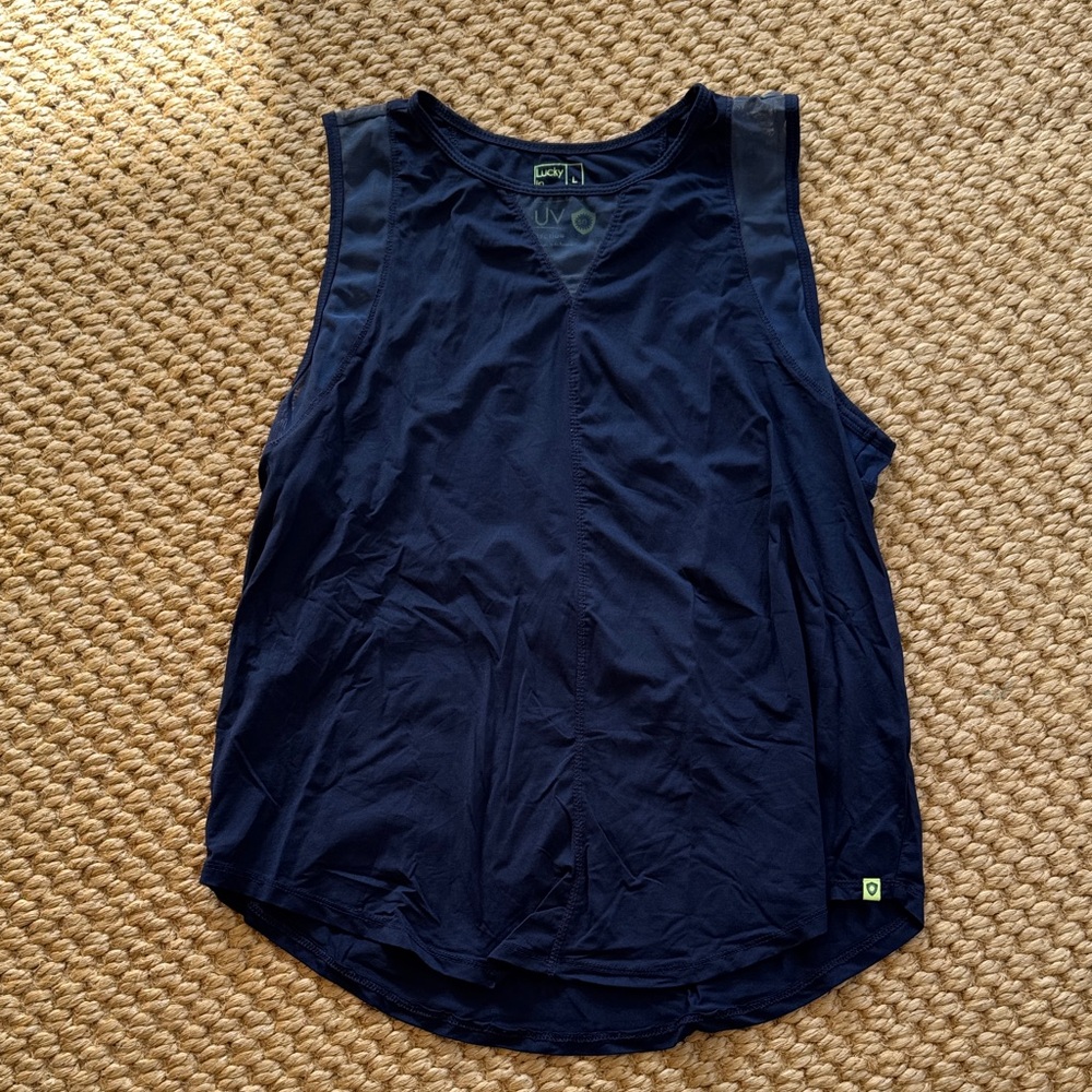 Lucky in Love Midnight Blue Tank Top